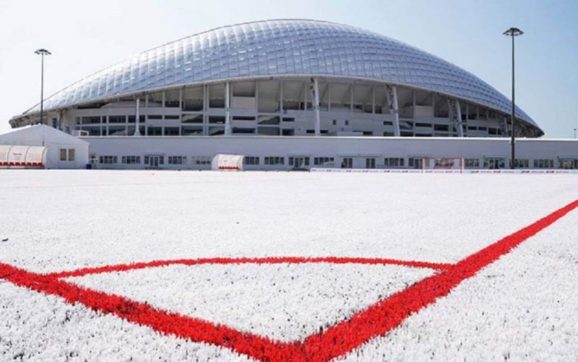 Rusia creó una cancha de futbol hecha de plástico reciclado. ¡GOL!