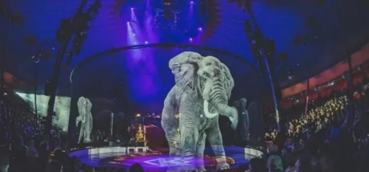 Hologramas de animales, ¡La nueva atracción de un circo!