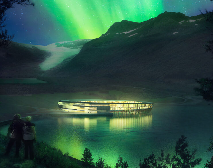 Un hotel ecológico en un glaciar, ¡para ver Auroras Boreales!