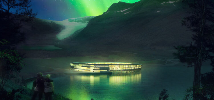 Un hotel ecológico en un glaciar, ¡para ver Auroras Boreales!