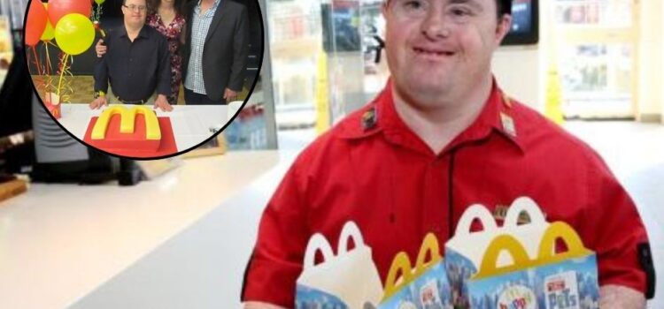 Con 32 años de servicio, McDonald’s jubila a hombre con Síndrome de Down