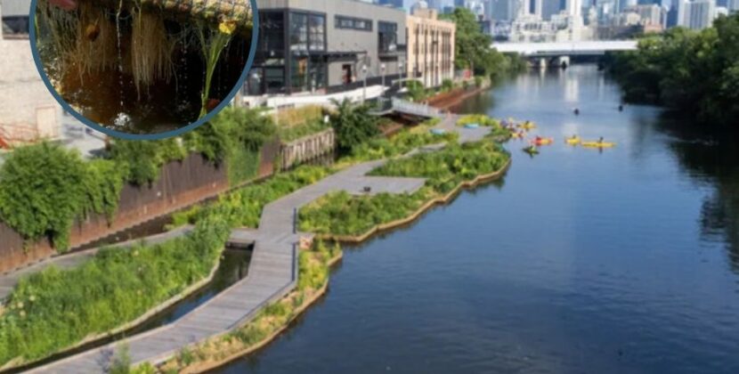 Revitalizan el Río Chicago con jardines flotantes