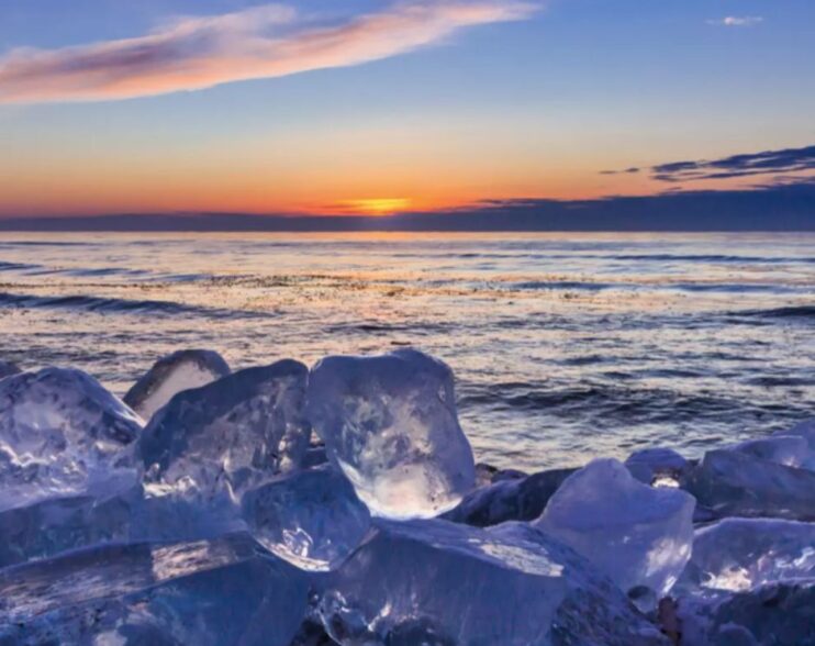 Playa de los diamantes en Japón