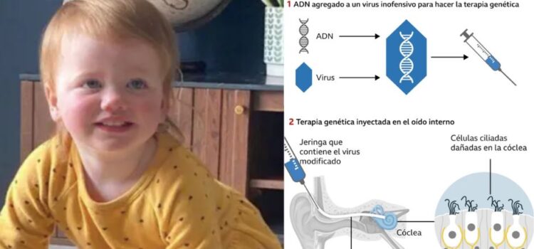 La bebé que escuchó por primera vez gracias a la ciencia