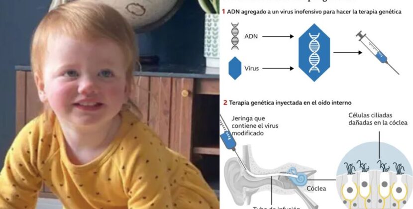 La bebé que escuchó por primera vez gracias a la ciencia